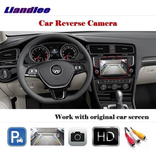 Liandlee For Volkswagen Golf Mk7 (5G) 2012~2018 / Auto Back Up Camera Rearview Parking Camera Work with Car Factory Screen