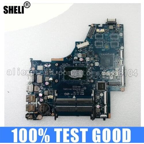 SHELI FOR HP 250 G6 15-BS Laptop Motherboard SR2UW W/ I3-6006U CPU 924750-601 CSL50/CSL52 LA-E791P DDR4 Test Oke