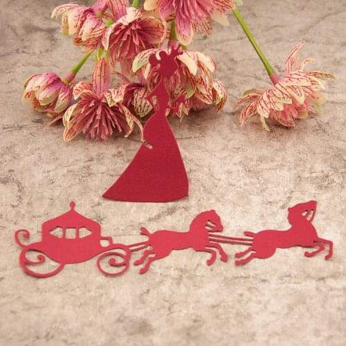 Metal princess carriage cutting Dies Stencils for DIY Scrapbooking/photo album Decorative Embossing DIY Paper Cards