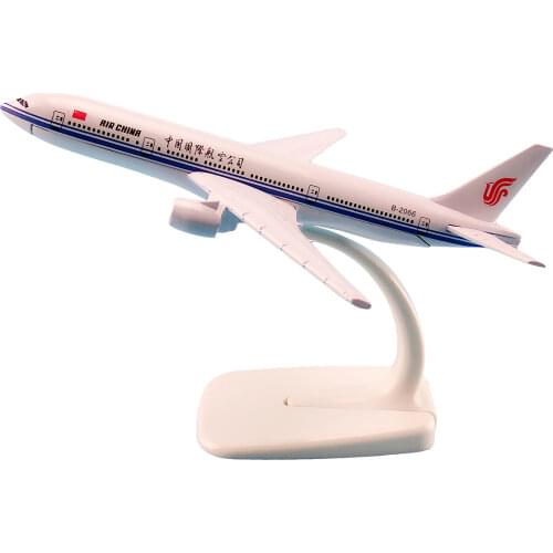 Alloy Metal Air China B777 Airlines Airplane Model China Boeing 777 Airways Plane Model Stand Aircraft Kids Gifts 16cm