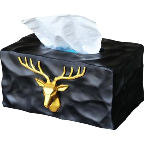 NEW European style Luxury Tissue Box Fashion Elegant Household living Room Desktop Towel Napkin Tissue Holder From Jingdezhen