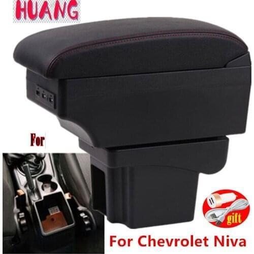 For Chevrolet NIVA Armrest For Chevrolet Niva 1 Car Armrest box Storage box car Interior accessories Charging with USB