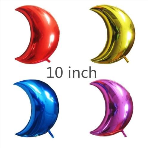 Party Balloons 5PCS 10-inch Moon Aluminum Film Wedding Valentines Day Love Decoration