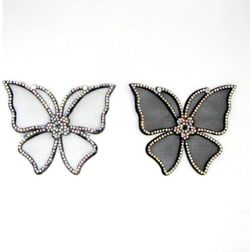 Stylish new mesh with drill lip brooch bow brooch brooch