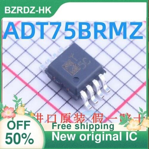 2-10PCS/lot ADT75BRMZ ADT75 T5C MSOP-8 New original IC