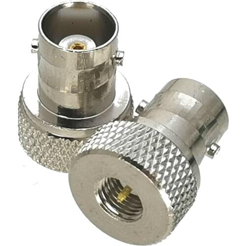 1Pcs BNC Female jack to SMA Male plug Nickel Plated RF Adapter Connector Coaxial High Quanlity 50ohm