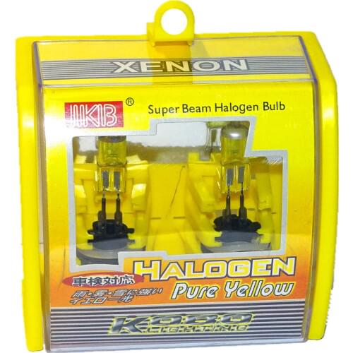 2x H27 881 HeadLight Bulbs 12V 100W 27W Auto Halogen Bulb Yellow 3000K Quartz Glass Car Headlight XENON 881 Car Bulb Fog Lamp