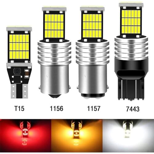 2pcs/lot 1156 BA15S for Car Turn Signal Ligh P21W S25 4014 42 LED White Lamp Parking Reverse Lights Bulb 12v
