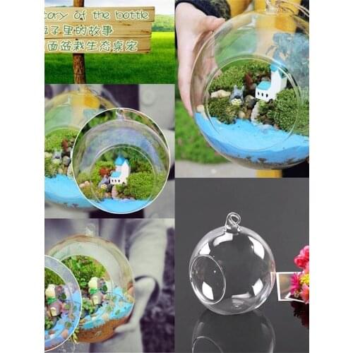2021 Creative Hanging Glass Ball Vase Flower Plant Pot Terrarium Container Home Office Decor SEC88