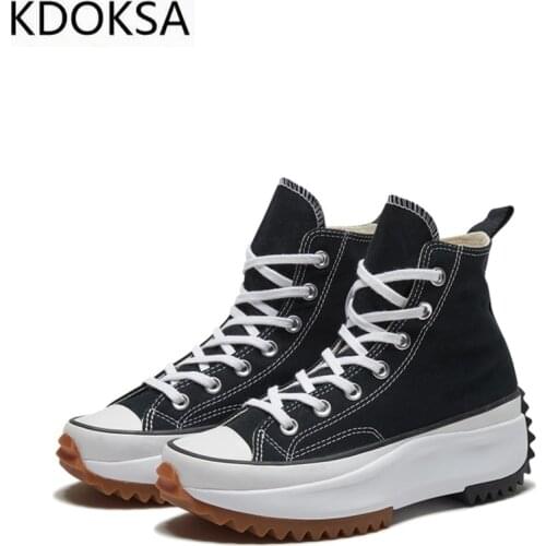 2021 Womens Platform High-top Canvas Shoes Casual Shoes Increased Platform Shoes Sports Shoes