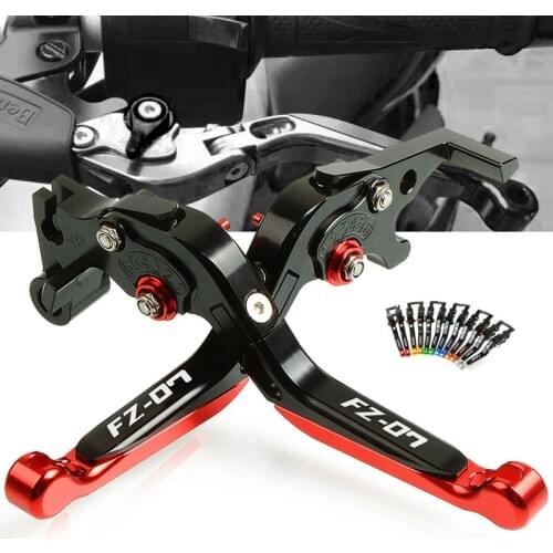 Motorcycle Accessories CNC Aluminum Brake Clutch Levers Adjustable Folding Extendable For yamaha FZ07 FZ 07 MT07 MT 07 2014-2019