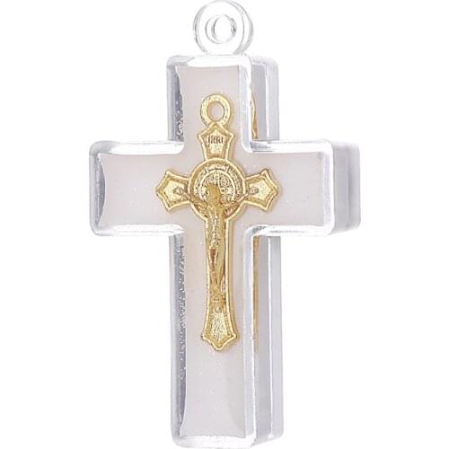 WholesaleDIY Accessories For Jewelry Cross Jesus TagChristmas Gifts New Years Accessories 2021 Crucifix 12PCS