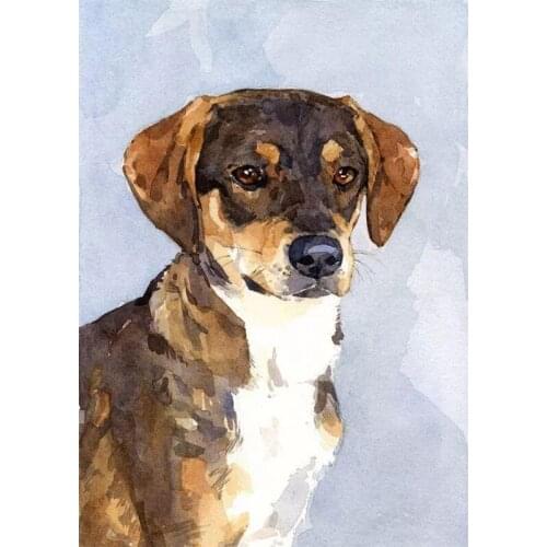 5D DIY Diamond Painting Dog Hand Painting Square/Round Diamond Kit Cross Stitch Mosaic Picture Home Handmade Decoration