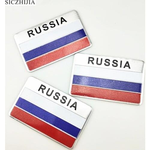 Car sticker russian flag badge for Mini One Cooper R50 R52 R53 R55 R56 R60 R61 PACEMAN COUNTRYMAN CLUBMAN