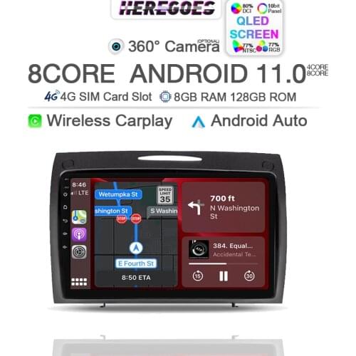 Carplay 8Core DSP Android 10.0 Car Multimedia Player For Benz SLK R171 W171 2000 2001-2011 Navigation GPS 4G LTE Stereo Radio
