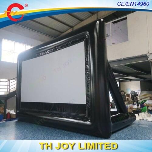 Free shipping 6x4m 16:9 inflatable movie screen inflatable rear projection movie screen inflatable film screen