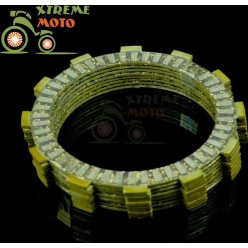 Motorcycle Clutch Disc Friction Plates Set 7pcs for HONDA CRF250R 2008-2015 08 09 10 11 12 13 14 15 CRF250X 2004-2015
