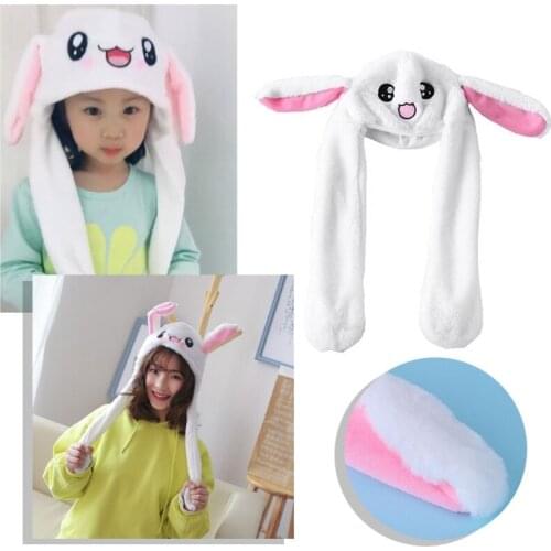 Hot Novelty Magic Rabbit Hat With Moving Ear Plush Toy Gift Kids Toy Party Photo