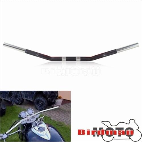 1" 25mm Motorcycle Curved Handlebar Zero Handle Handlebars for Harley Sportster XL883 XL1200 Iron Seventy Two Forty-eight 07-up
