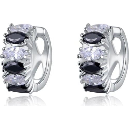 White God Copper Colorful AAA Cubic Zirconia Round Hoop Earrings Fashion Jewelry Earring Female Party Gift For Womens jewelry