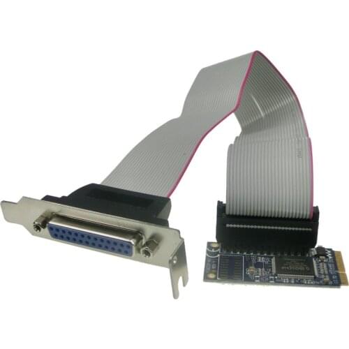Mini PCI-e to IEEE 1284 Parallel Card MINI PCI Express to DB25 Printer LPT Port Adapter for mini ITX Mini pcie converter card