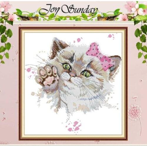 Cute Cat Patterns Counted Cross Stitch 11CT 14CT Cross Stitch Set DIY wholesale Chinese Cross-stitch Kits Embroidery Needlework
