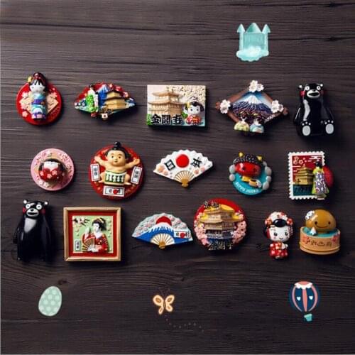 Fridge Stickers Japanese Style Creative Small and Cute 3D Stereo Magnetic Resin Hand Refrigerator Stickers