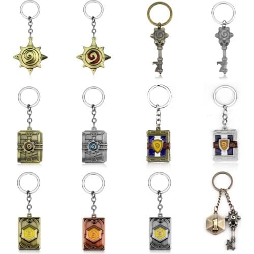 New Hearthstone Arena Key Bottle Opener Keychain Blizzcon WoW game jewelry Hearthstone Card Keychain Hearthstone Coin Keychain
