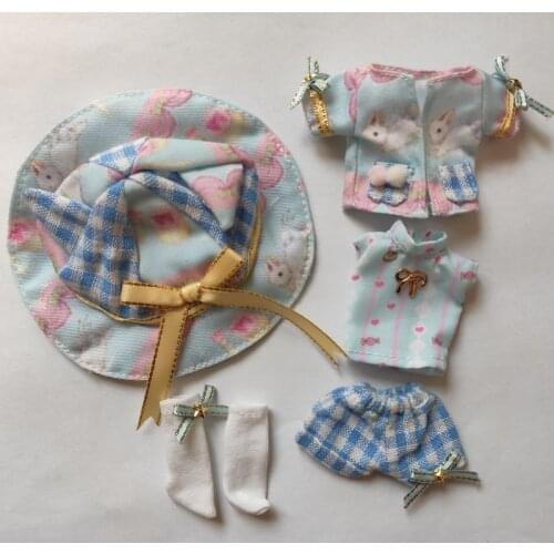 Ob11 doll dress Gsc doll Piccodo pig body9 Can wear cat ears butterfly suit hat + coat + interior + pant + socks