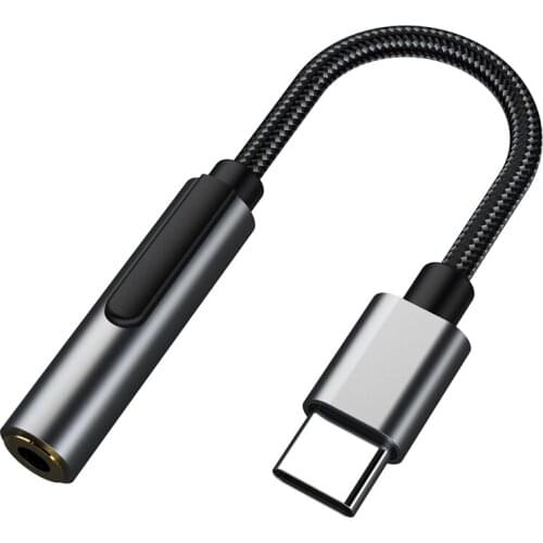 Type-C to 3.5mm Audio Cable Adapter Connector DAC Digital Audio Adapter Decoding HiFi Converter for Samsung Galaxy iPad