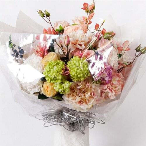 Clear Cellophane Film Wrap Roll Gift Flower Bouquet Baskets Wrapping Paper Arts Decorative Crafts Paper Film 55x55cm