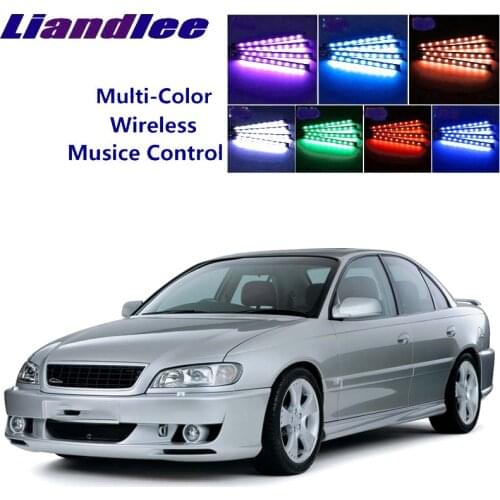 LiandLee Car Glow Interior Floor Decorative Seats Accent Ambient Neon light For Opel Omega B2 1999~2003