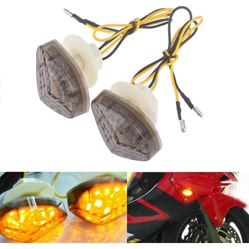 Universal 2Pcs Motorcycle Led Turn Signal Indicator Light Lamp Bulb Blinker Flashers For CBR 600RR 1000RR