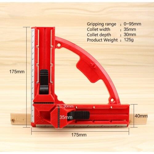 Reinforced carpenter right angle clip 90 degree angle clip post glass fish tank clip drawer photo frame fast clip