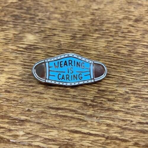 WEARIGN IS CARINGnovelty Creative Enamel Pin Lapel Pins Badge Brooch Jewelry Accessory