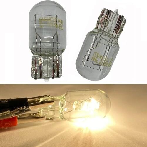 1pcs 7440 7443 W21/5W W21W Warm White T20 Glass Bulb 21W Car brake bulbs Lamp Turn Signal Warning Light Tail Light Rear 12V