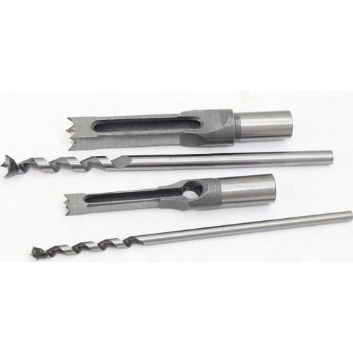 10mm Woodworking Square Hole Drill High Speed Steel Chisel Wood Hole Dril Woodworking Tools Mortise Machines Accessories