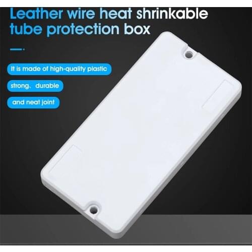 10Pcs Optical Fiber Protection Box Drop Cable Protection Box Heat Shrink Tubing to Protect Fiber Splice Tray 2 Into 2 Out