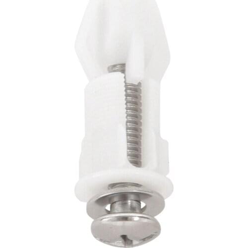 Toilet Seat Hinges Screws WC Hole Fixing Easy Installation 2 Pack