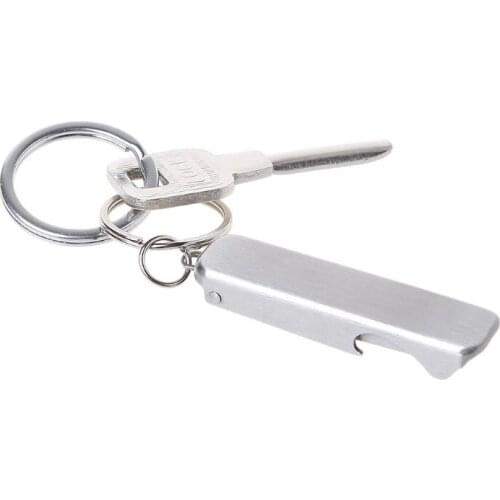 2 in 1 Nail Clipper Bottle Opener EDC Pocket Tool Nail File Keychain For Travel U2JB