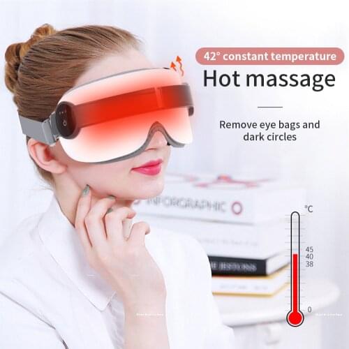 Bluetooth Music Smart vibration Eye Massager Eye Care Device hot compress Glasses instrument Foldable eye protection massager