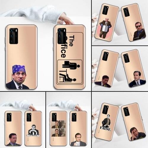 The Office Phone Case Transparent for Huawei P20 P30 P40 honor 8 10i P smart 2019 Samsung A71 A21S S10 20 plus