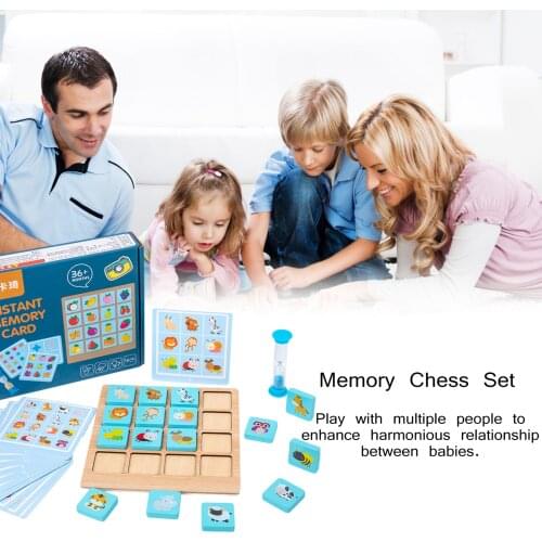 Children Puzzle Board Game Memory Chess Wooden Learning Toys Science And Education Toys Early Learning