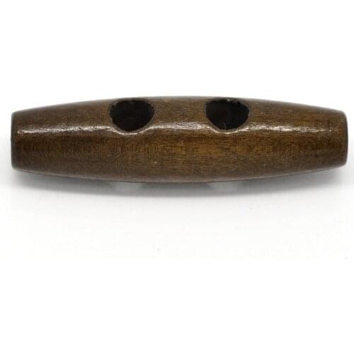 DoreenBeads Wood 2 Holes Toggle Horn Buttons 5cm(2"),sold per packet of 30 new