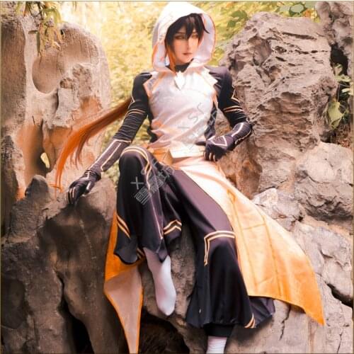 Game Genshin Impact Cosplay Morax Zhongli Costume Unisex Adult Fancy Anime Uniforms Halloween Carnival Party Suits Custom Made