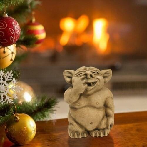 Beautiful Appearance Gothic Goblin Statue Garden Guardian Resin Statue Sculpture For Thanksgiving Christmas Halloween Decoration