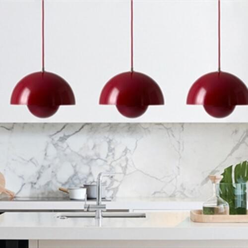 Creative minimalist bud LED chandelier semicircle modern restaurant dining room coffee shop bar bedroom living room Nordic lamp