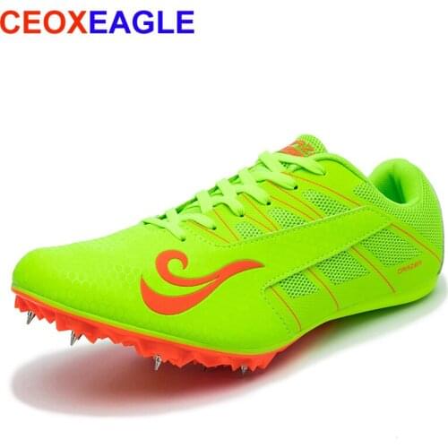 2019 Track and Field Shoes Man Spikes Shoes Unisex Athletics Man Lightweight Teenagers Running Nails Outdoor Sport Sneakers Male