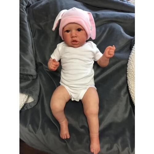 55CM handmade reborn Saskia popular baby girl doll likfelike very soft touch art doll detailed panting collectible bebe