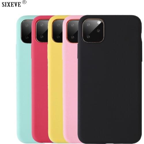 New Soft Silicone Case For iPhone 12 Pro Max Mini Mobile Phone Cover Ultra thin Slim Back Shell TPU Bumper Cute Women Men Casing